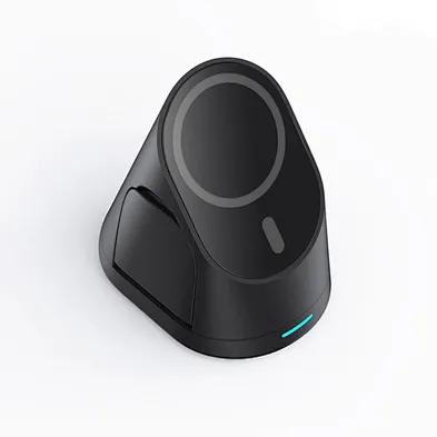 2024 Newest stand qi 15w wireless charger magnetic 3 in 1with OEM