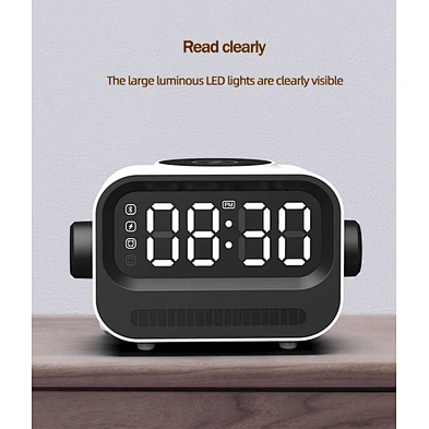 Speaker New Arrival 3 In 1 With High Quality Wholesale 15W Led Rgb Light Digital Alarm Clock Magnetic Wireless Charger