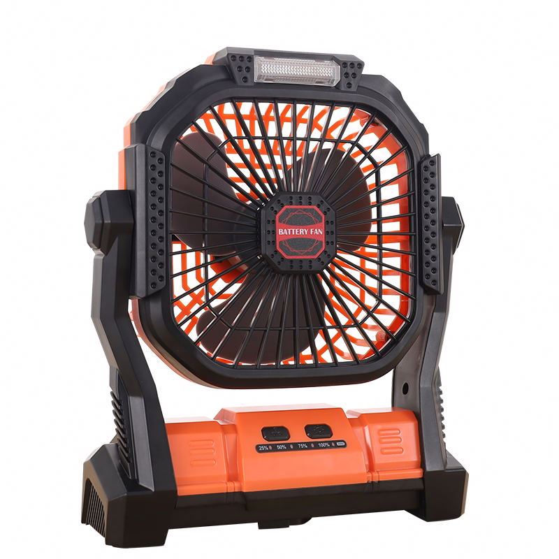 Outdoor Camping Fan with led light Amazon fishing tent fan portable fan for camping