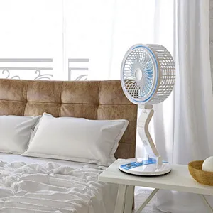2024 New phone LED Student Desktop Fan Desk Lamp Fan Gift USB Charging Co263 Dual-use Folding Digital Plastic OEM Mini Fans