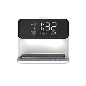 Multifunctional Outstanding Date Day Display 10W Wireless Charger With Alarm Clock
