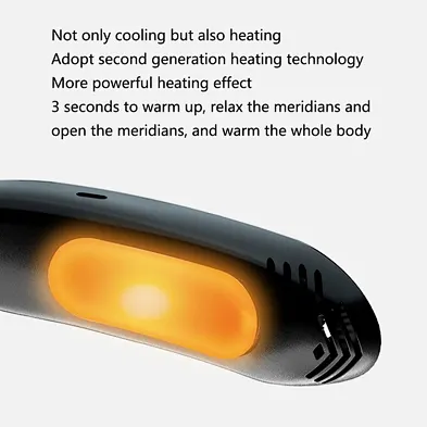 Portable Hanging Mini Usb Bladeless Rechargeable Neck Cooling Fan Smart Hands Free Fans Heater and Cooler 10 Table Plastic YL