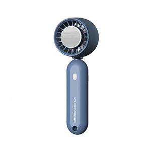 2024 portable s handheld bulk custom rechargeable mini air cooler toy  electric cooling usb fan with led light
