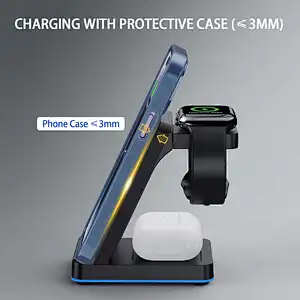 Phone Universal Qi Led Indicator Portable Light Fast Charging Wireless Charger For phone