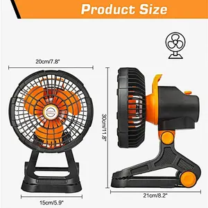 20000Mah Light,Rechargeable Camp Battery Clip Lithium Tent Camping Led Fan Hanging Fan With Light