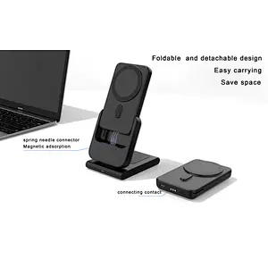 Charging Station 3 In 1 Wireless Charger With Wireless Power Bank