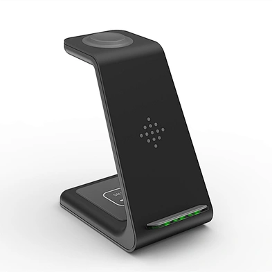Hot Selling Portable 3In1 Fast Charging Station T3 Qi 15w Factory 3 In 1 Wireless Charger For Phone Watch Earphones