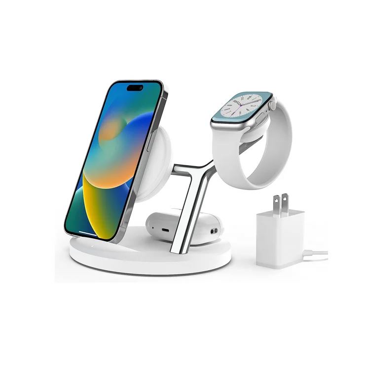 2024 high quality wireless charger 3 In 1Smart Magnetic Charging Dock Station Charger Stand For multifunction Wireless Charger