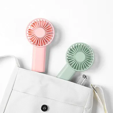 Low Price Battery Pocket Mini Handheld Fan USB Portable Handy Fan Personal Hand Held Fan for Travel Office Table Plastic Wj 50