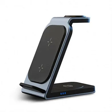 2024 aluminum alloy wireless charger 15W Charger Pad For phone 15 3 In 1 Smart Magnetic Wireless Charging Stand