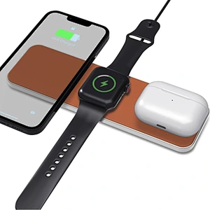 2024 new wireless charger traNsparent high quality 3 In 1 Wireless Charger Magic Qi 15W Wireless Charging Pad