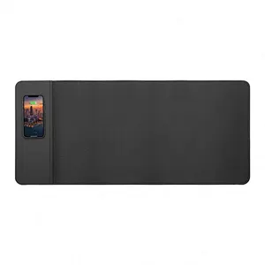 Custom Personalized Logo Printed Giant Waterproof Mousepad 15W Fast Qi RGB Gaming Mouse Pad With Wireless Charger