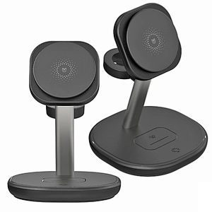 2024 portable QI2 wireless charger Magnetic 15W Desk Fast 3 In 1 Wireless Charger Stand multifunction wireless charger