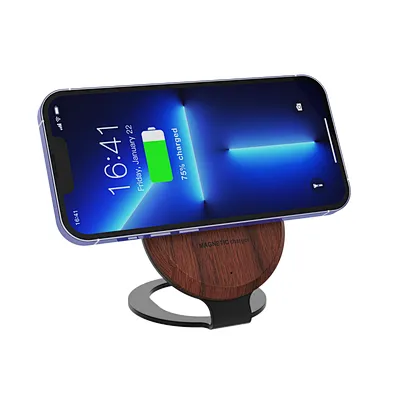 15W Desktop Adjustable 2 In 1 Magnetic Wireless Charger Stand 15W Fast wireless charger