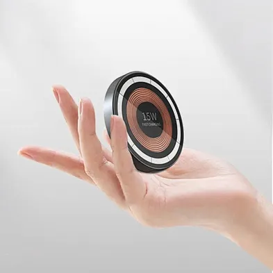 2024 high quality hot selling Foldable Wireless Transparent Charger Magnetic 2 In 1 wireless charger