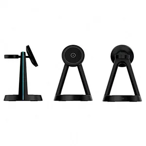 3 In 1 Charging Phone Holder Magnetic 3 In 1 Wireless Charger Stand with night light