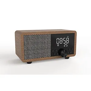 2024 new  portable wooden wireless speaker with wqualizer speakerphone bt multifunctionspeaker