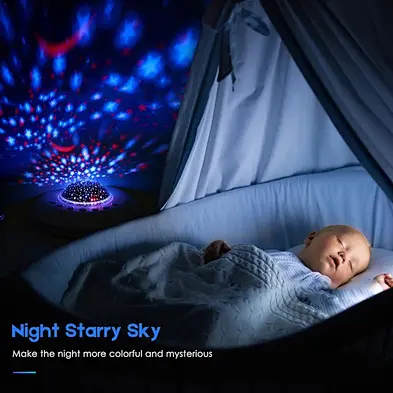 Wholesale projection lamp white noise sound machine baby with night light_HL4553