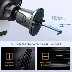 2024 Factory wholesale 360 rotate hook clip mobile phone holder accessories for car mount air vent car phone holder