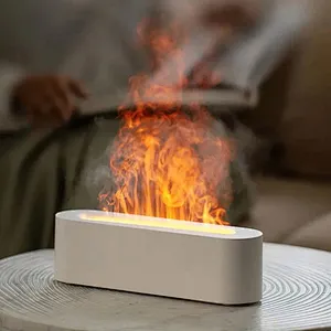 2024 best selling  Flame Shape Simple Style Aromatherapy  Flame Humidifier Diffuser Mute Household