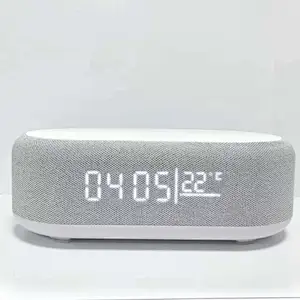 JEDI 4 IN 1 Multi Function RGB Night Lamp Bedside Wireless Charger With Speaker Light And Clock