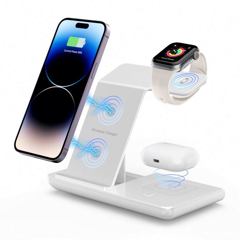 2024 multifunction 3 In 1 Magnetic 20W Charger  3-In-1 15W Foldable Wireless Fast Charger