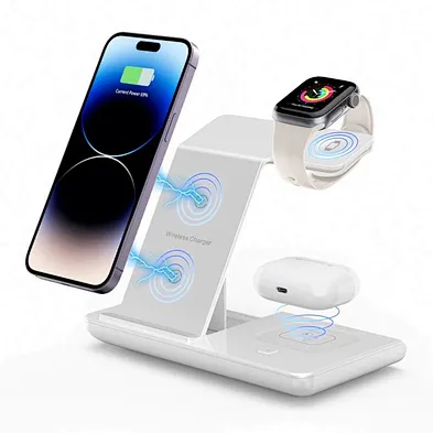 2024 multifunction 3 In 1 Magnetic 20W Charger  3-In-1 15W Foldable Wireless Fast Charger