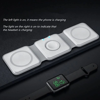 JEDI W07 latest design foldable 3 in 1 wireless charger with 15w 2023