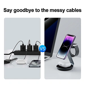 Desktop 3 In 1 High Quality Fast Charging Hot Selling Wireless Charger