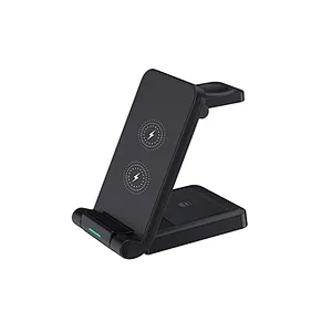 JEDI Wholesale Easy Carry Foldable Charging Stand 15W 3-IN-1 Wireless Charger For Phone Watch Earphones