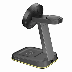 Cheap Price Wholesale 3in1 15W Newest Phone Stand Station Magnetic 3 In 1 Wireless Charger With OEM H162