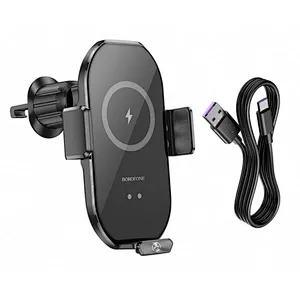 Air Vent Mount Electric Wireless Charging Car Holder Mobile Cell Phone Holder With Adapters Suitable For Most Cellphones