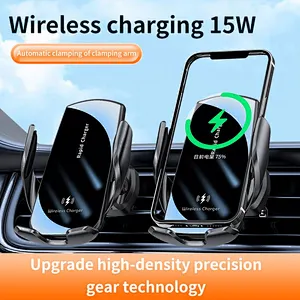 2024 popular high quality  15W Fast Phone Holder Magnetic Wireless Charger Car