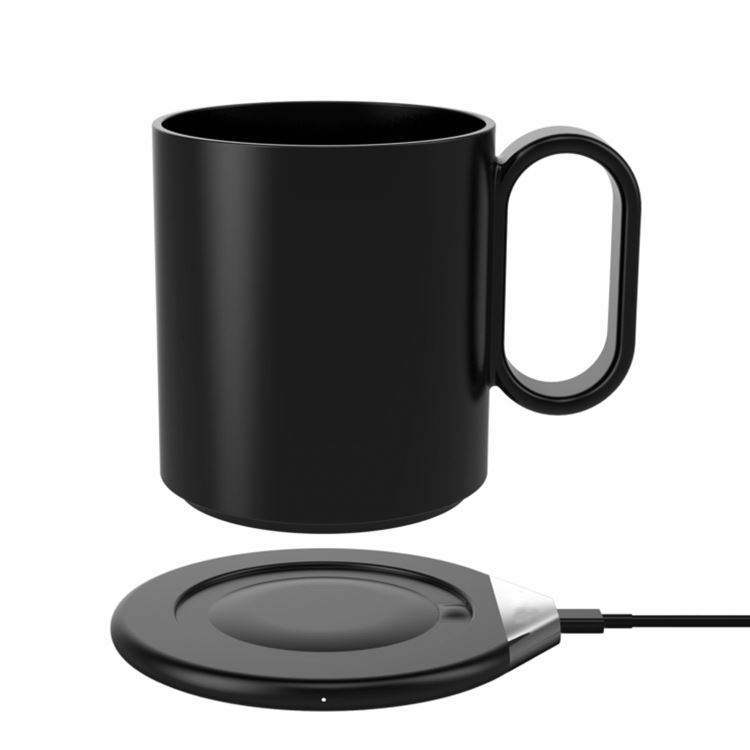 55 Degree Celsius Thermostatic Heating 15w Charging Pad Mug Cup Warmer Wireless Charger With Intelligent Detection