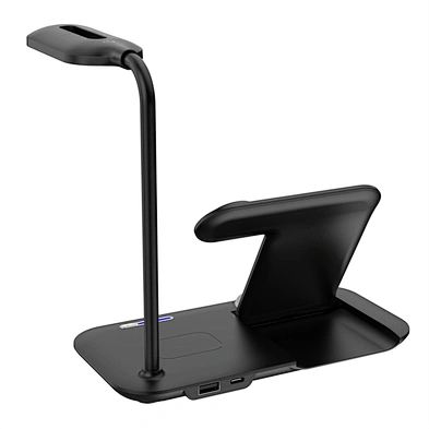 Bed Side Desk Light 4 In 1 Atmosphere Magnetic Led Table Lamp With Wireless Charger H171