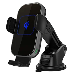 Best Seller 3 In 1 Car Wireless Charger Holder 10W 15W  Wireless Charging Car Mount Fast Qi Wireless Car Charger