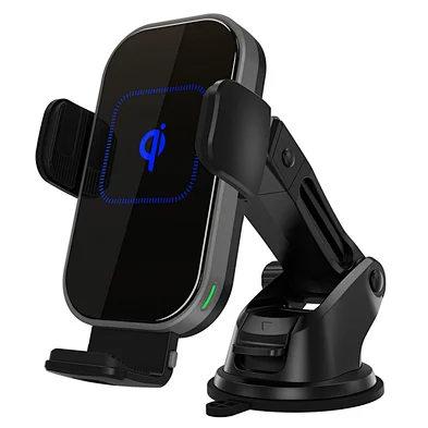 Best Seller 3 In 1 Car Wireless Charger Holder 10W 15W  Wireless Charging Car Mount Fast Qi Wireless Car Charger