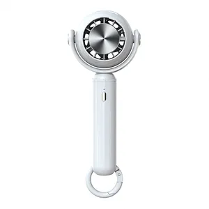 2024 SUMMER Hot Selling Hand-held Cold Compress Refrigeration Fan with Buckle Portable USB Rechargeable MINI CUTE FAN