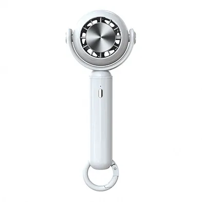 2024 SUMMER Hot Selling Hand-held Cold Compress Refrigeration Fan with Buckle Portable USB Rechargeable MINI CUTE FAN