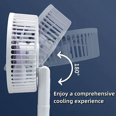 2024 Portable Handheld Fan 3 gear Adjustable Mini Electric Fan With Clip USB Rechargeable For School Silent Desk Clip Fan