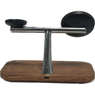 2023 Magnetic Qi Charging For phoneFast  Wood Wireless Charger Dock 3 In 1 made of high quality wood Charger