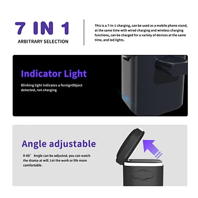 2024  New ArrivedCube Wireless Charger 3 In 1 wireless charger multifunction wireless charger