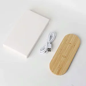 2024 high quality wireless charger 3 In 1 Wireless Charger Pad Wood