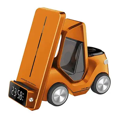 4 In 1forklift shape wireless charger magnetic  forklift charger for phone Forklift Design Universal Wireless Charger Station