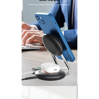 15W Charging Stand & Holders Magnetic Charging 3 in 1 Wireless Station For Iphone 14
