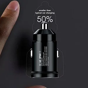 Fast Charging 30W Pd Mini Adapter Usb Type C Support Qc3.0 Multi Ports Universal Cigarette Lighter 2 Port Mobile Car Charger
