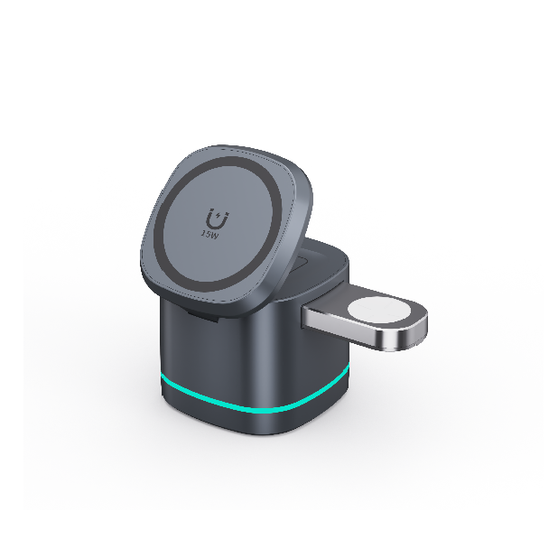 3 In 1 Cube Portable Multifunction Fast Charging Magnetic Wireless Charger