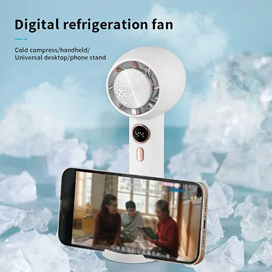 Mini Portable Fan, Powerful Handheld Fan, Cute Design 3 Speed Personal 2000Mah Portable Rechargeable Hand Fan Customized Logo