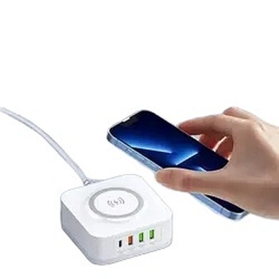 JEDI 2023 New Desktop Charge Stand 4 Ports USB Type C Mobile Phone PD QC3.0 Wireless Charger For Laptop