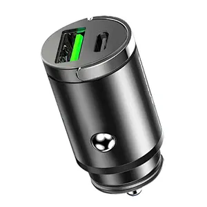 Fast Charging 30W Pd Mini Adapter Usb Type C Support Qc3.0 Multi Ports Universal Cigarette Lighter 2 Port Mobile Car Charger